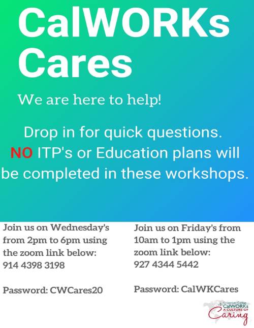 updated calworks cares flyer