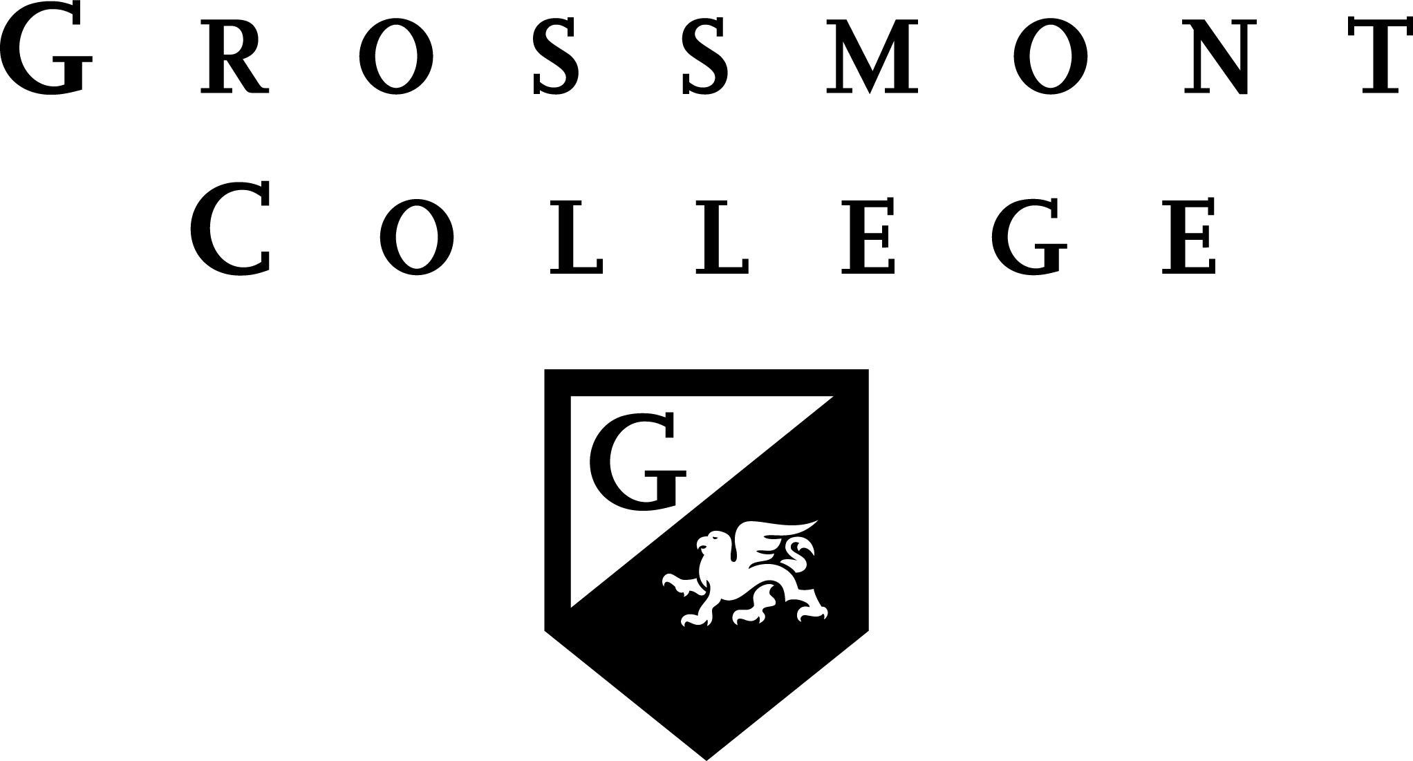 太阳城娱乐校徽 黑色的 垂直