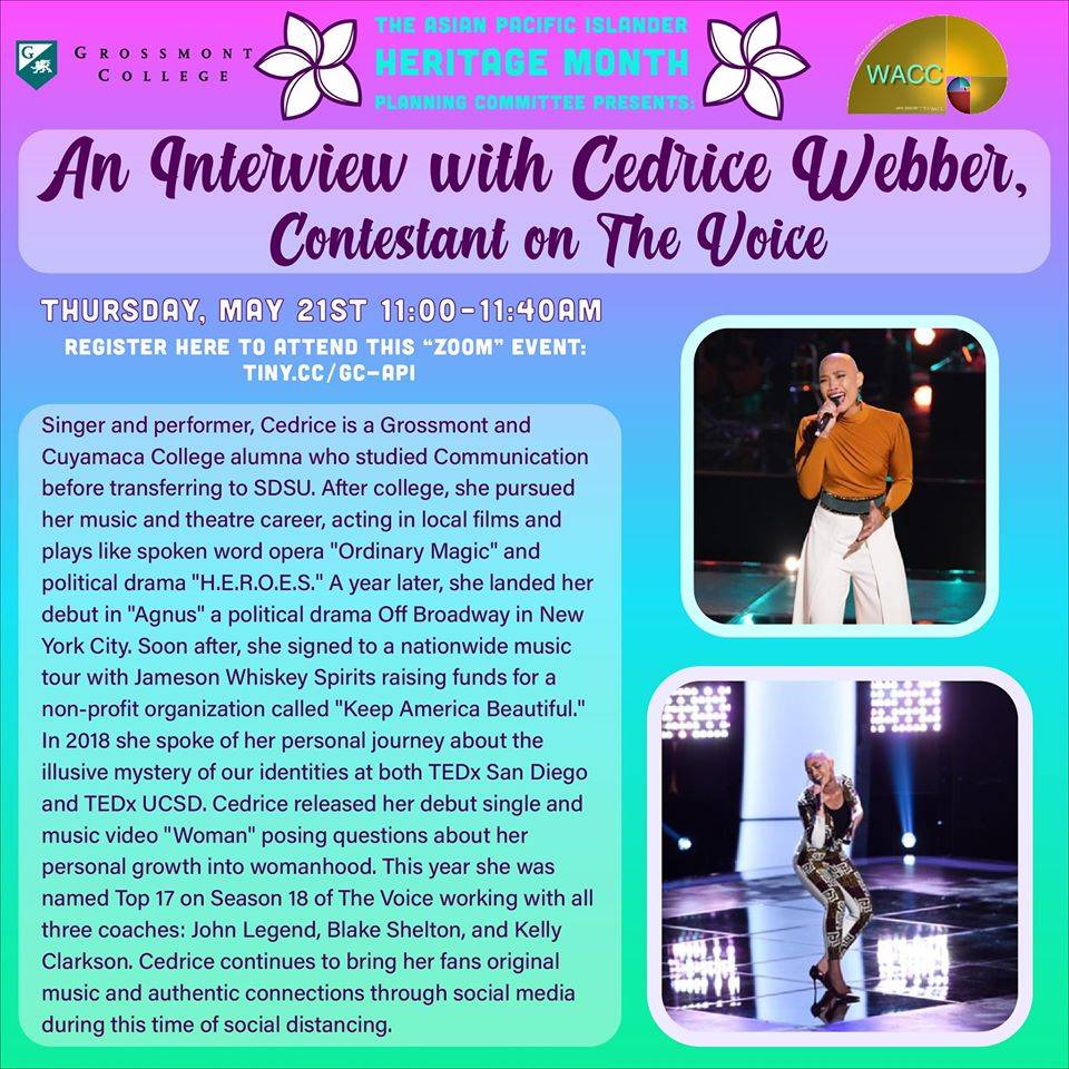 Celebrate Asian Pacific Islander Heritage Month with Cedrice Webber