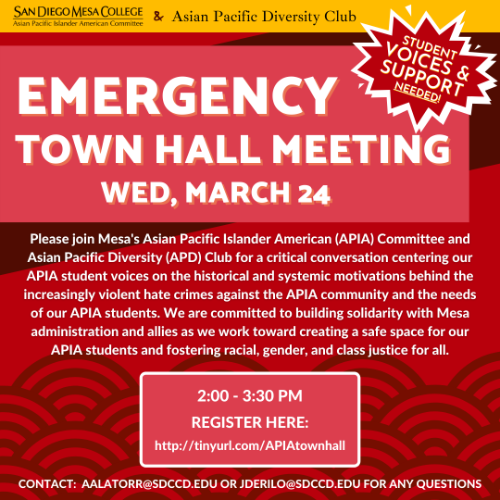 SD Mesa College Town Hall Meeting SD Mesa College Town Hall Meeting