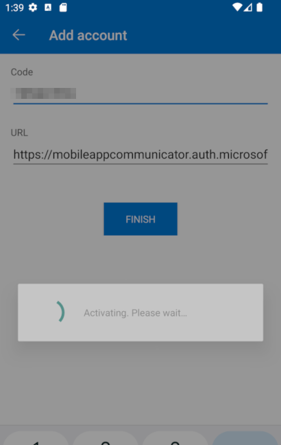 Screenshot of Account Added to App Screenshot of Account Added to App
